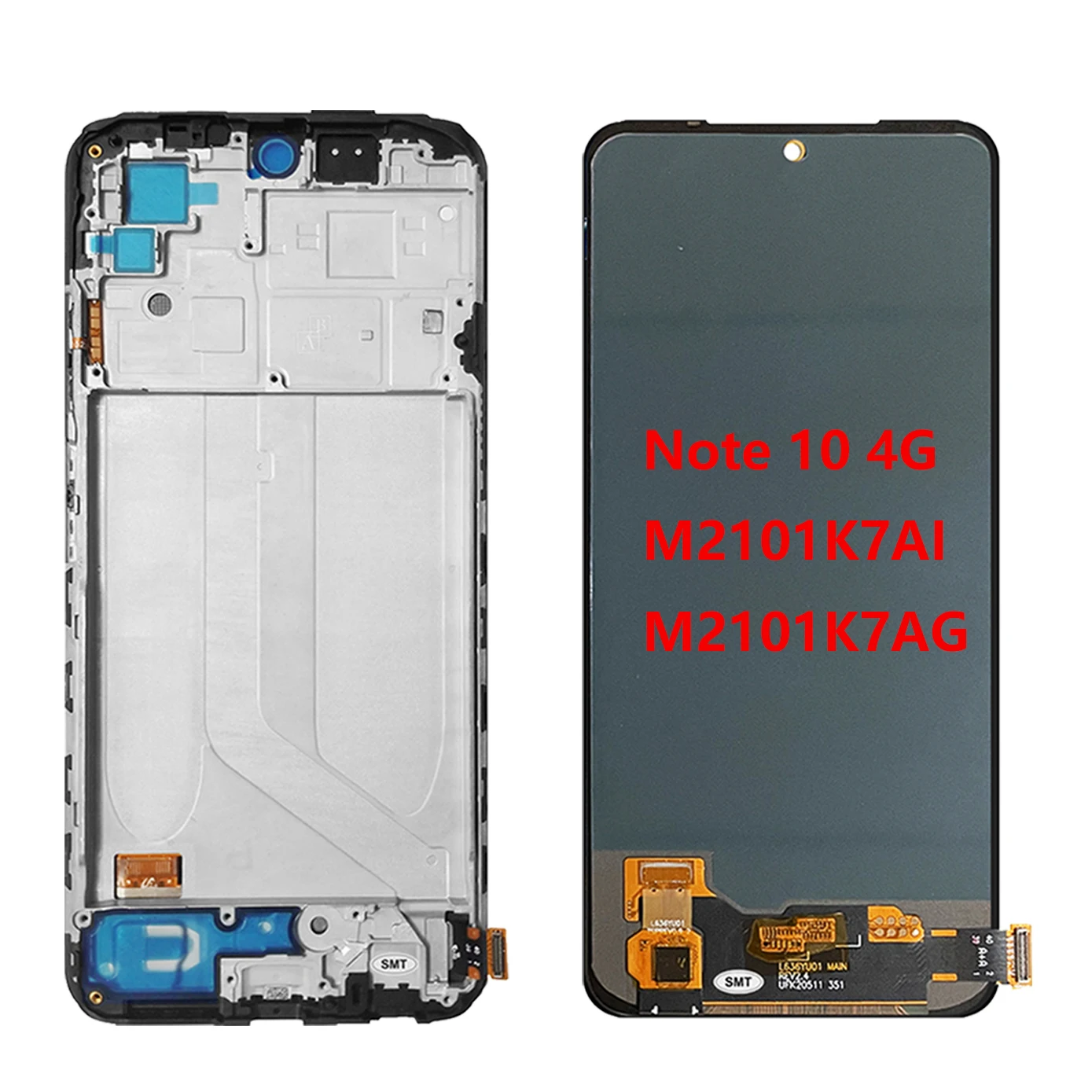 Фото 100% протестированный AMOLED для Redmi Note 10 4G ЖК-дисплей M2101K7AI экран дигитайзер для M3 Pro M2103K19 Redmi Note 10 звеньевой ЖК-дисплей №2