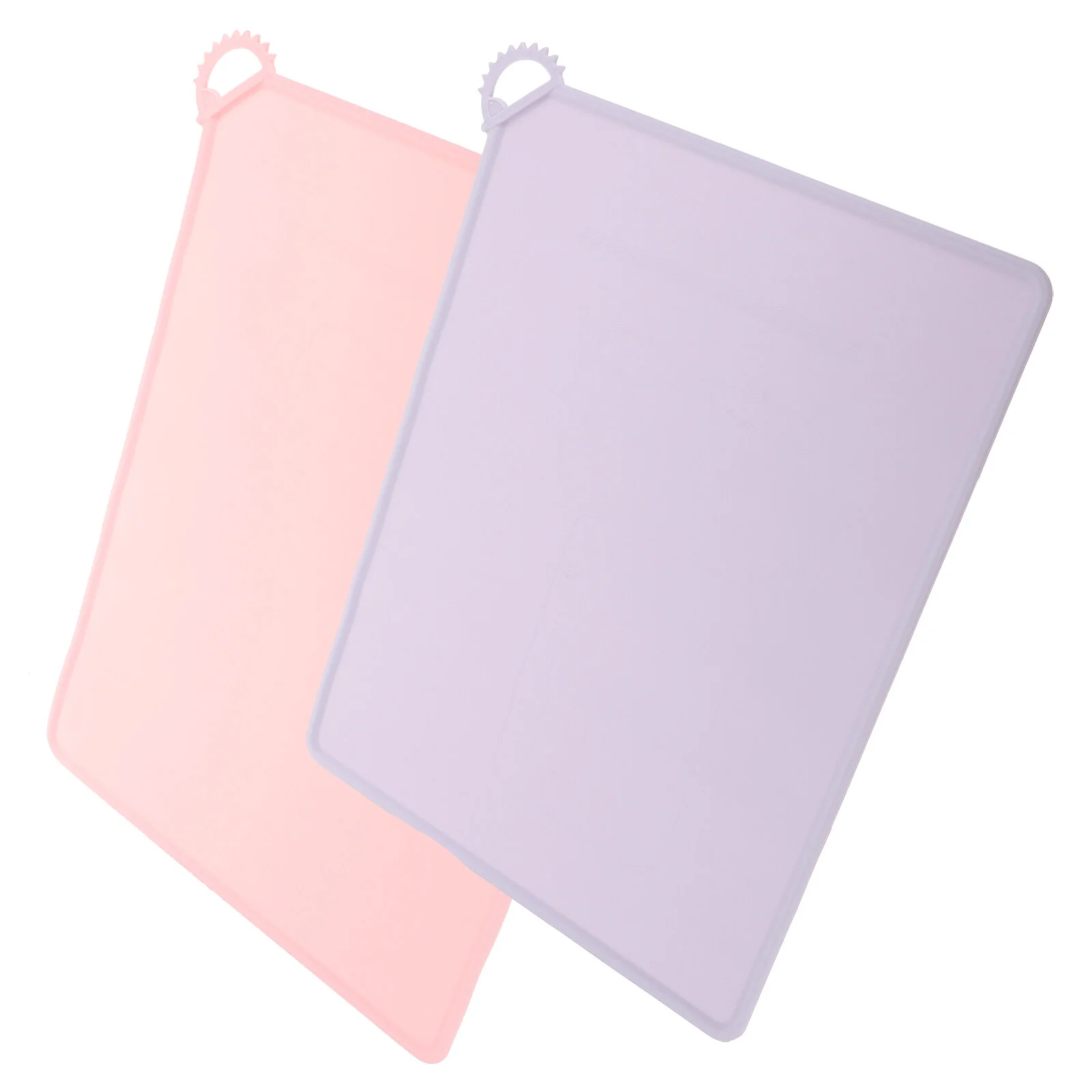 

2 Pcs Kids Placemat Non-slip Protective Cup Mats Simple Placemats Silicone Table Silica Gel Reusable Heat-resist Child