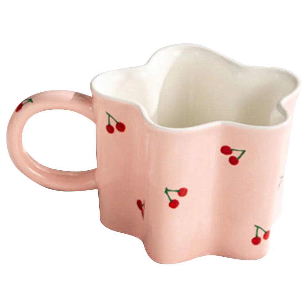 

Coffee Cup Mug Flower Shaped Tea Cup Office Coffee Mug Home Water Cup Milk Mug