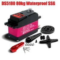 waterproof ds5180 80kg ssg large servo dc 68 4v hv high torque digital rc servo for 15 hsp hpi rc car baja car