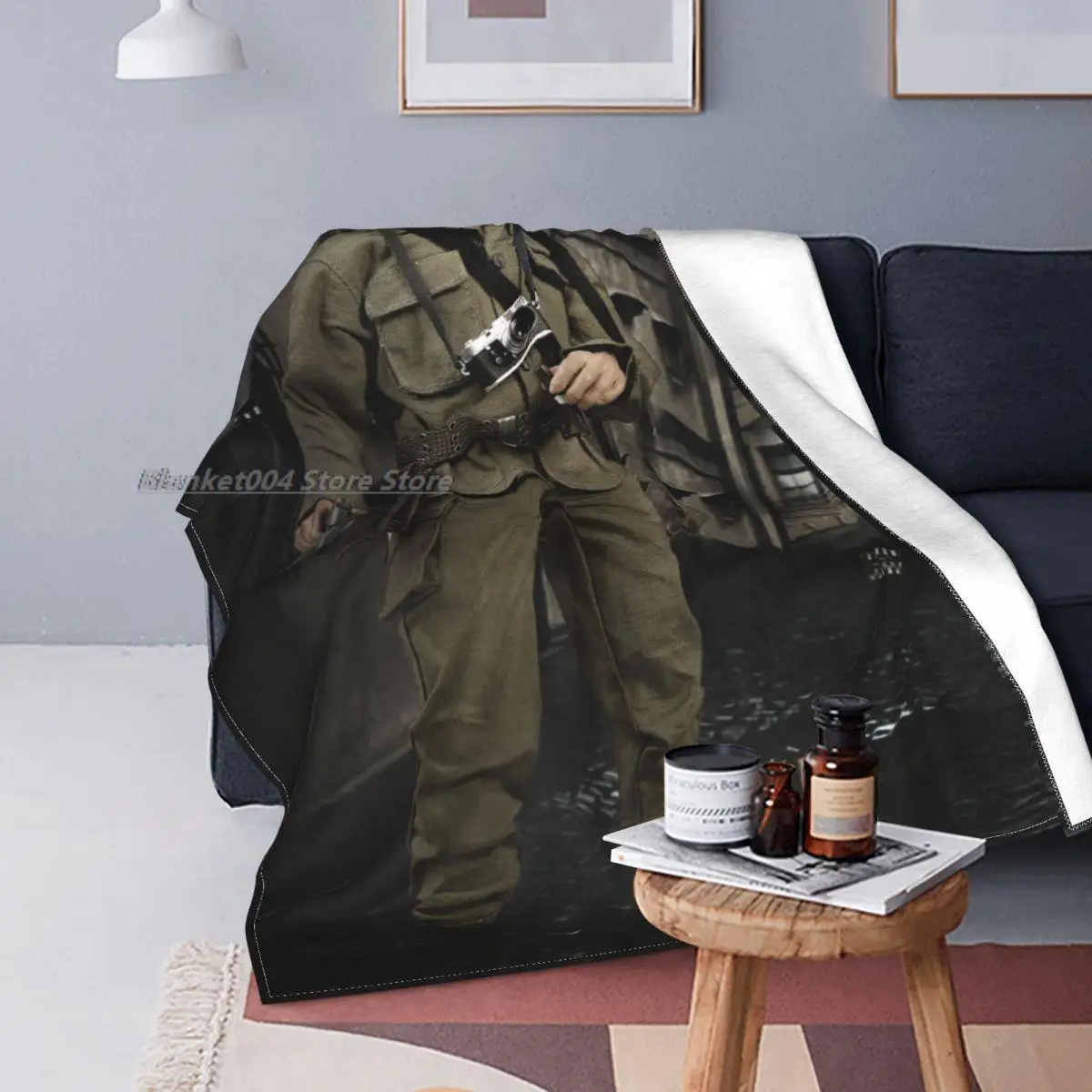 

Che Guevara Figure Blankets Cuba Hero Men Flannel Throw Blanket Bedding Couch Portable Soft Warm Bedsprea