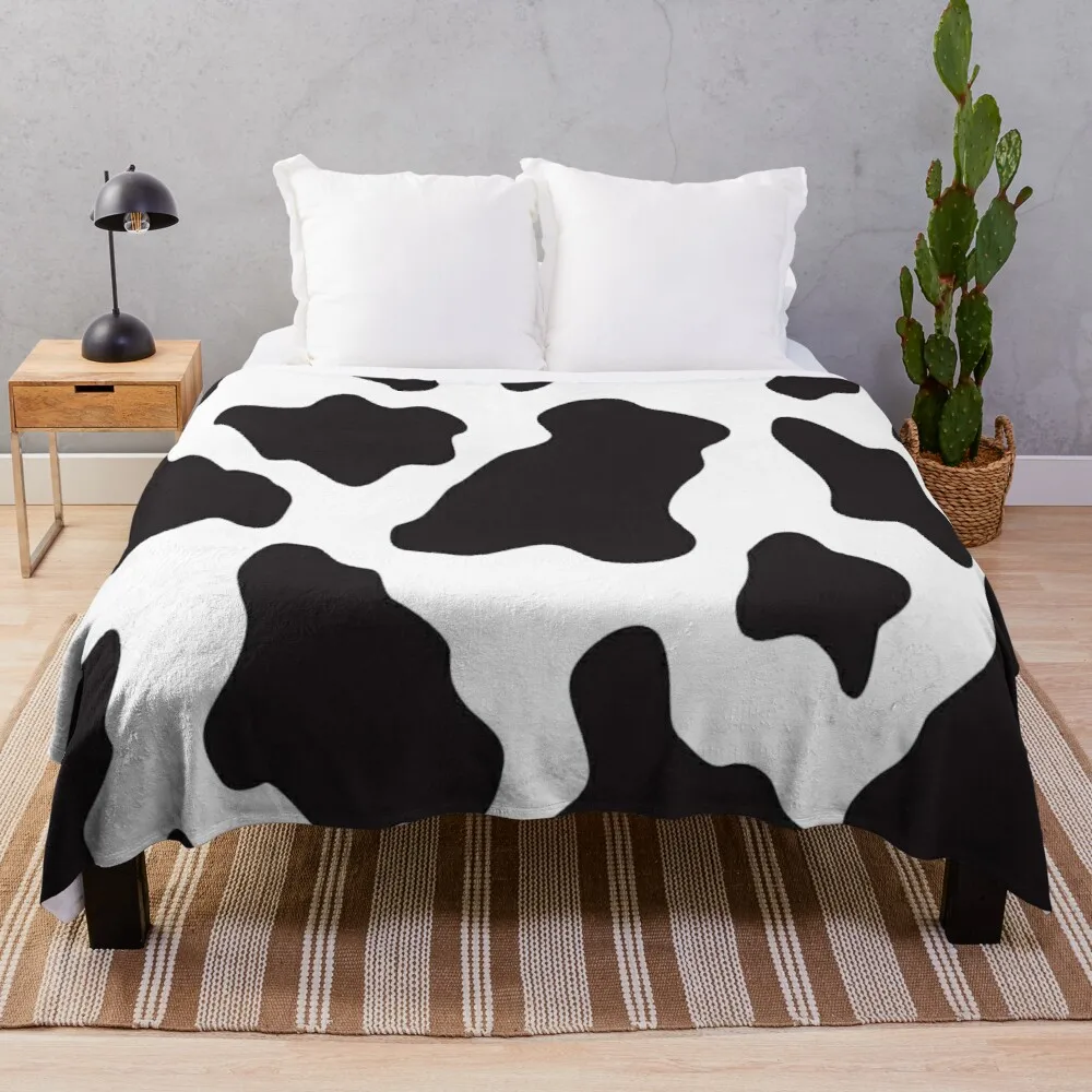 Cow Animal Print Cowboy And Country Ranch Farm StyleThrow Blanket Fur Blanket Hairy Blankets Fleece Blanket