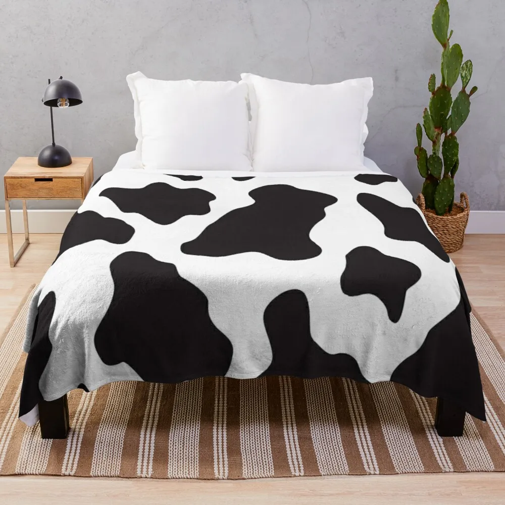 

Cow Animal Print Cowboy And Country Ranch Farm StyleThrow Blanket Fur Blanket Hairy Blankets Fleece Blanket