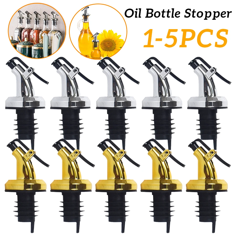 5-1 шт. пробка для бутылки с маслом пресс-типа эргономичный дозатор масла и уксуса