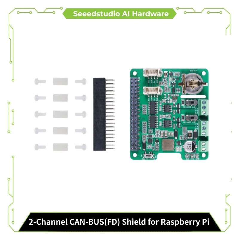 2-канальный щит CAN-BUS(FD) Seeed studio для Raspberry Pi (MCP2518FD) NVIDIA Jetson Nano