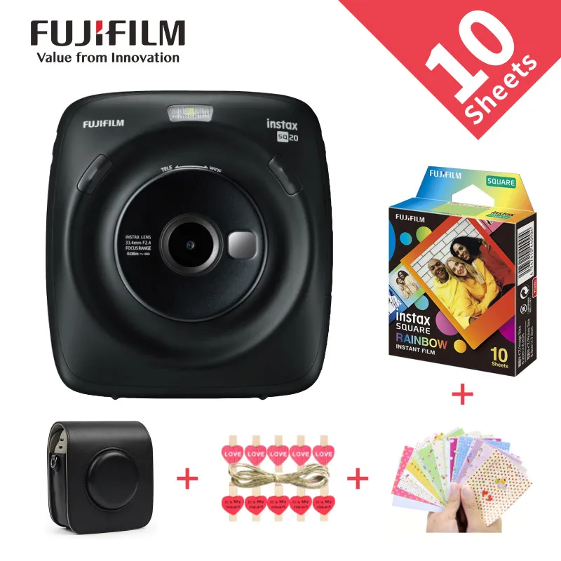 

Новое поступление 2017 года 100% Подлинная Fujifilm Instax квадратный SQ10 Гибридный мгновенный fim фото Камера черный Цвет