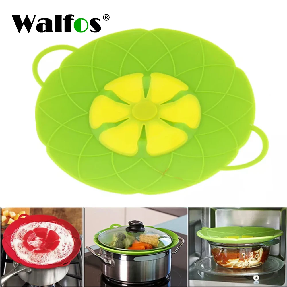 

YDEAPI Multifunctional Silicone Pot Cover Spill-proof Pot Cover Kitchen Accessories Cooking Tools Flower Cookware