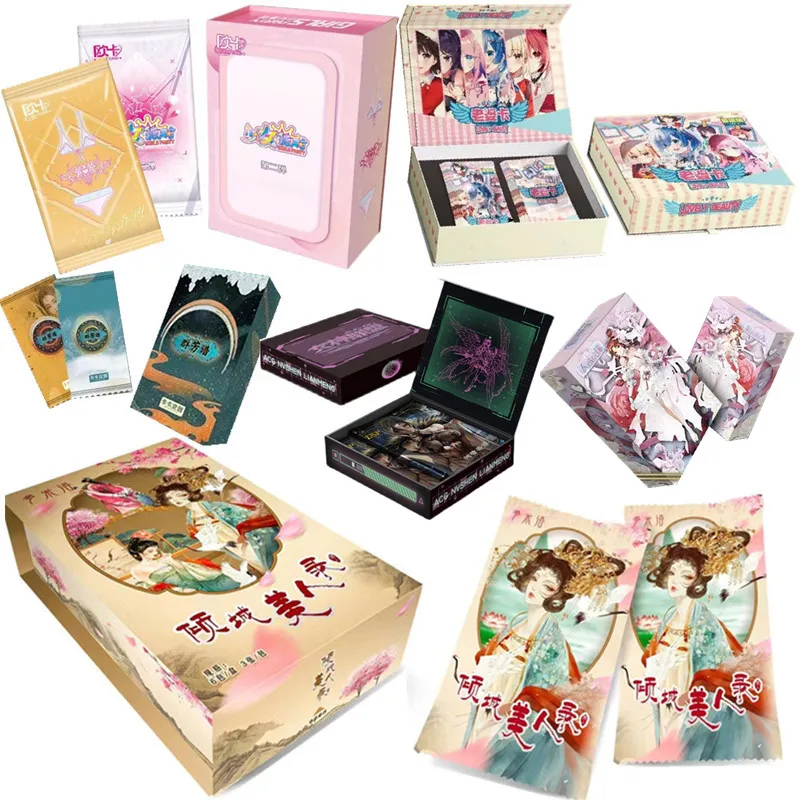 

New Genuine Goddess Story Wind Flower Snow Luoshui Chapter Rare PTR Card Anime Character Collection Card Children's Toy Gift