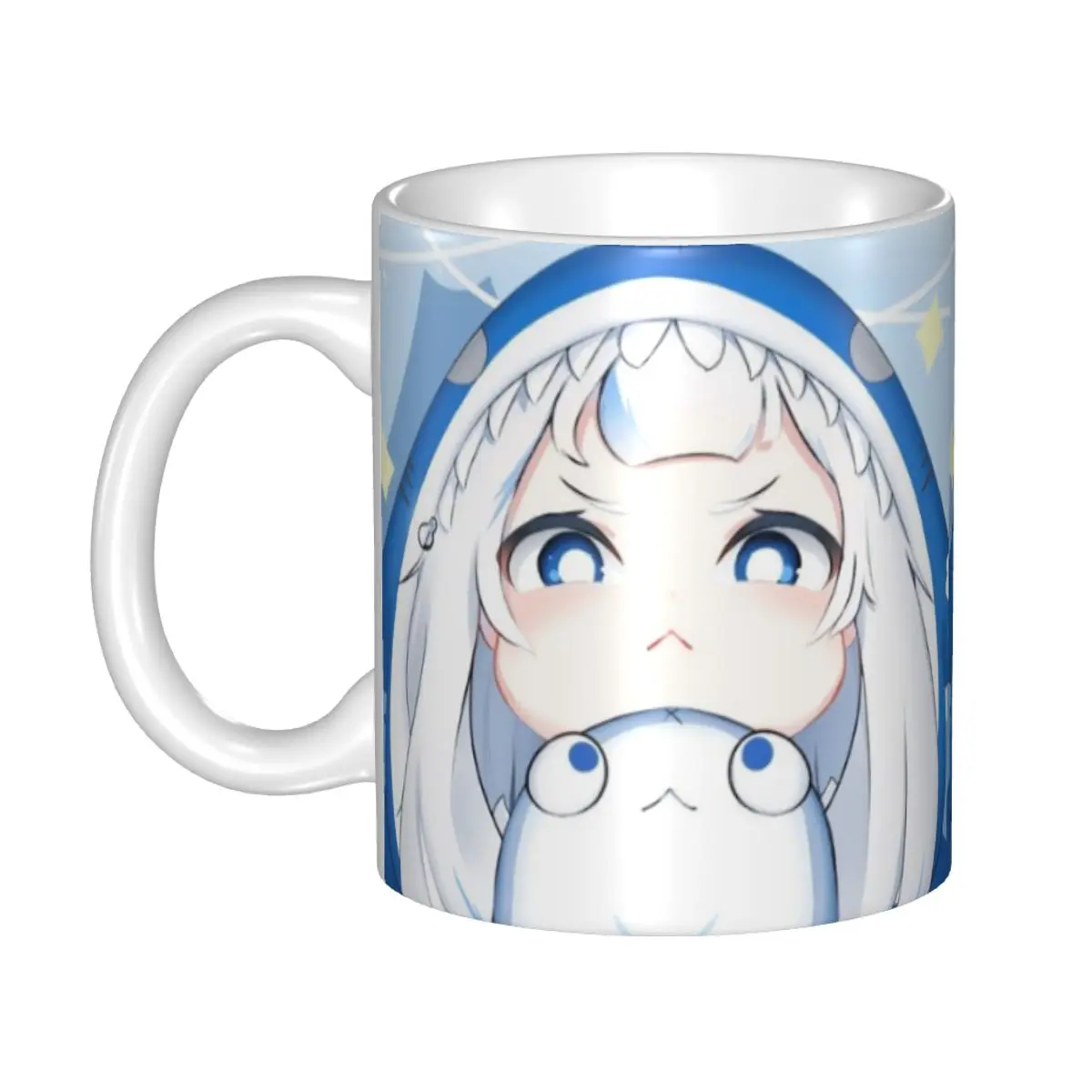Керамическая кофейная кружка Hololive Gawr Gura милый подарок на день рождения для