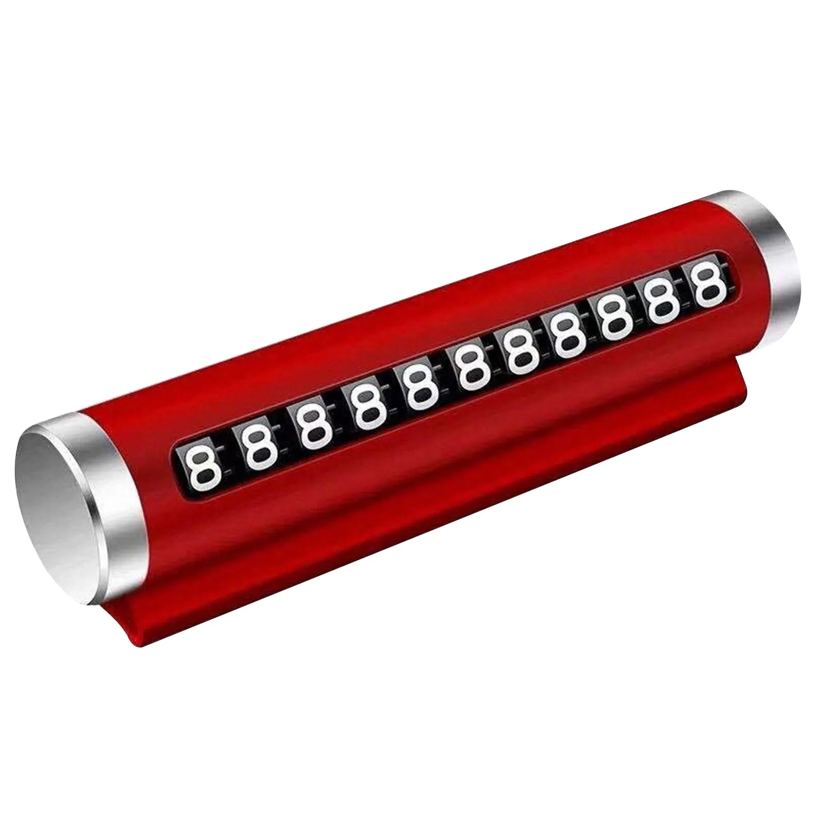 

Rotate Phone Number Plate Stop Sign Portable Aluminum Alloy Universal Car Temporary Parking Card Matte Styling Auto Accessories