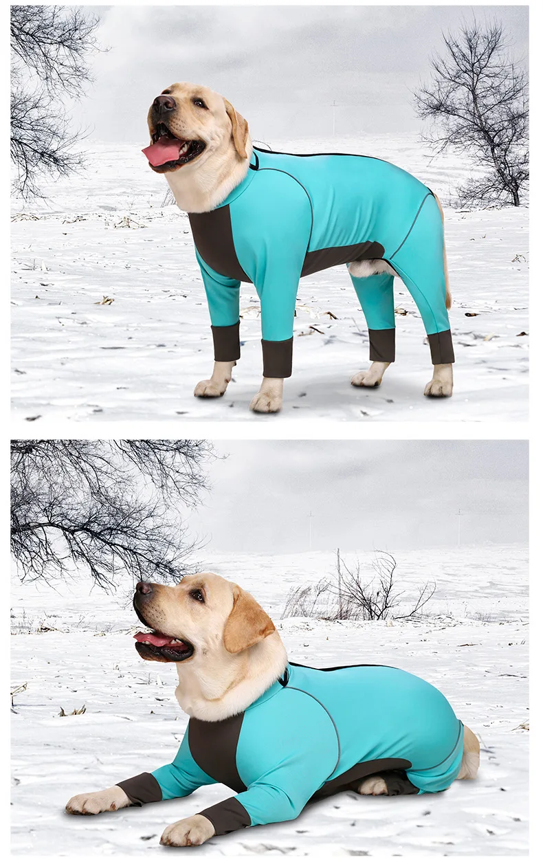 Водонепроницаемая куртка с четырьмя ногами и эластичной молнией для крупных