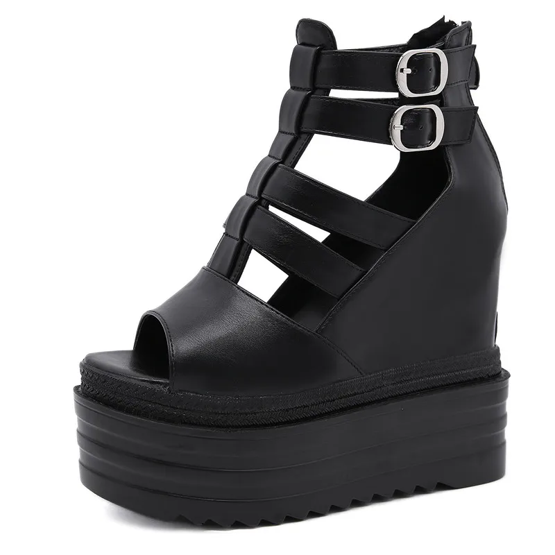 Сандалии женские на платформе босоножки блочном каблуке модная повседневная