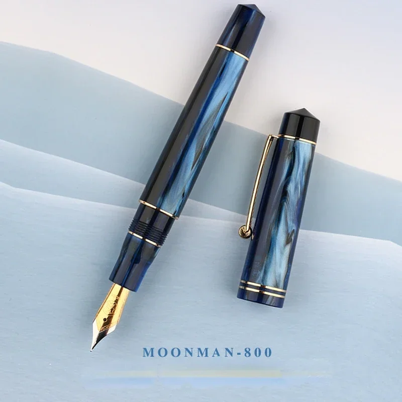 Фото Ручка MAJOHN Craftsman M800 немецкая двухцветная позолоченная, ручка для письма, практики каллиграфии, подарок для взрослых и студентов №2