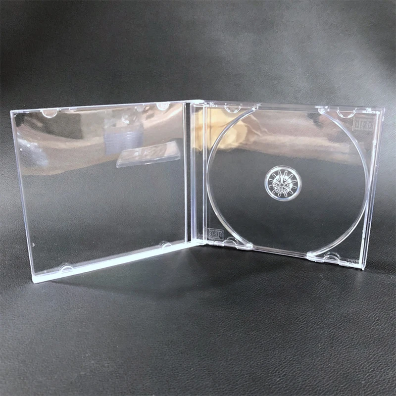 Фото Transparent Plastic Single Piece Disc Case CD Case Thickened CD DVD Disc Box Storage Organizer Box Album Box Cases №4