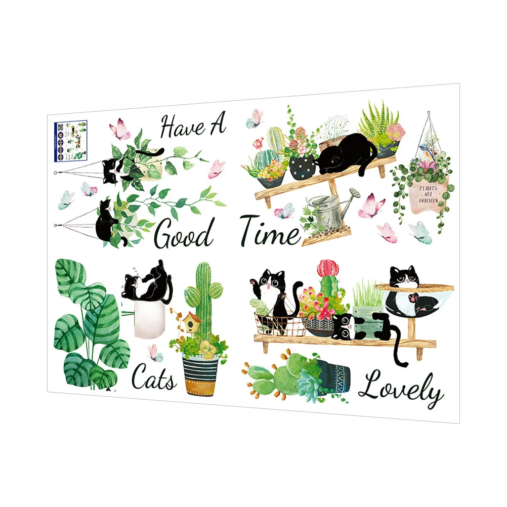 

1 Sheet of Children's Room Plants Wall Decals Kindergarten Background Wall Stickers