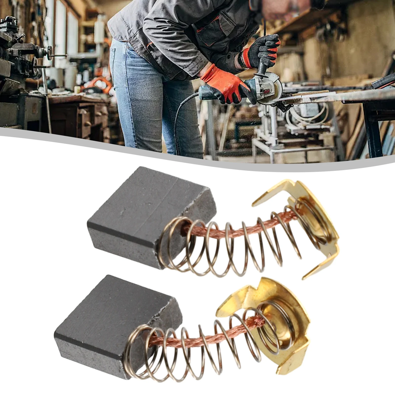 2 шт. угольные щетки для электродвигателя Makita-GA9050 GA9067 9069 угловые шлифовальные