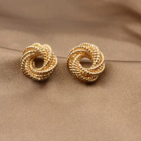 2022 earrings woman retro couple gift earring metallic gold multiple small circle pendant earrings new jewelry fashion party