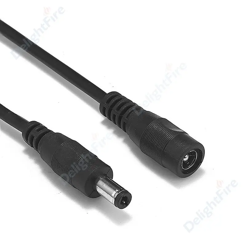 5.5mm 2.5mm 5V 12V DC Power Cable 0.5/1/1.5/2/3m Jack Connector Copper Wire Extension Cord For AC Adapter LED Strip Light |