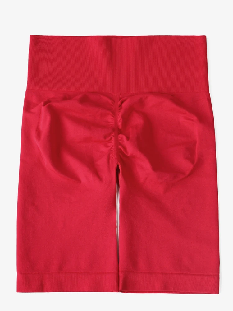 Однотонные быстросохнущие спортивные короткие леггинсы LZYVOO с высокой талией