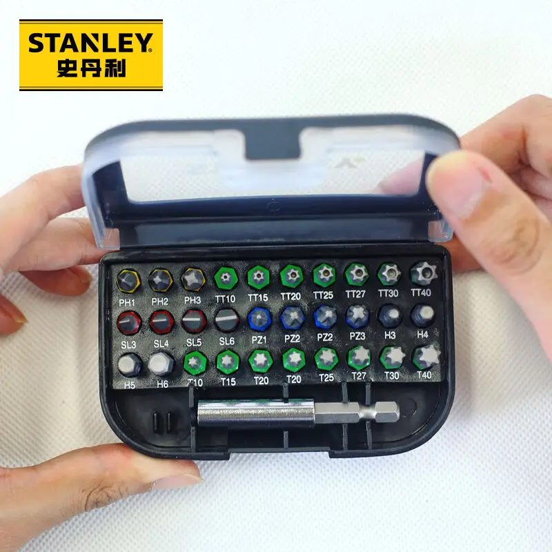 Набор насадок для электрической отвертки STANLEY STA60490 31 шт. компактная коробка 30