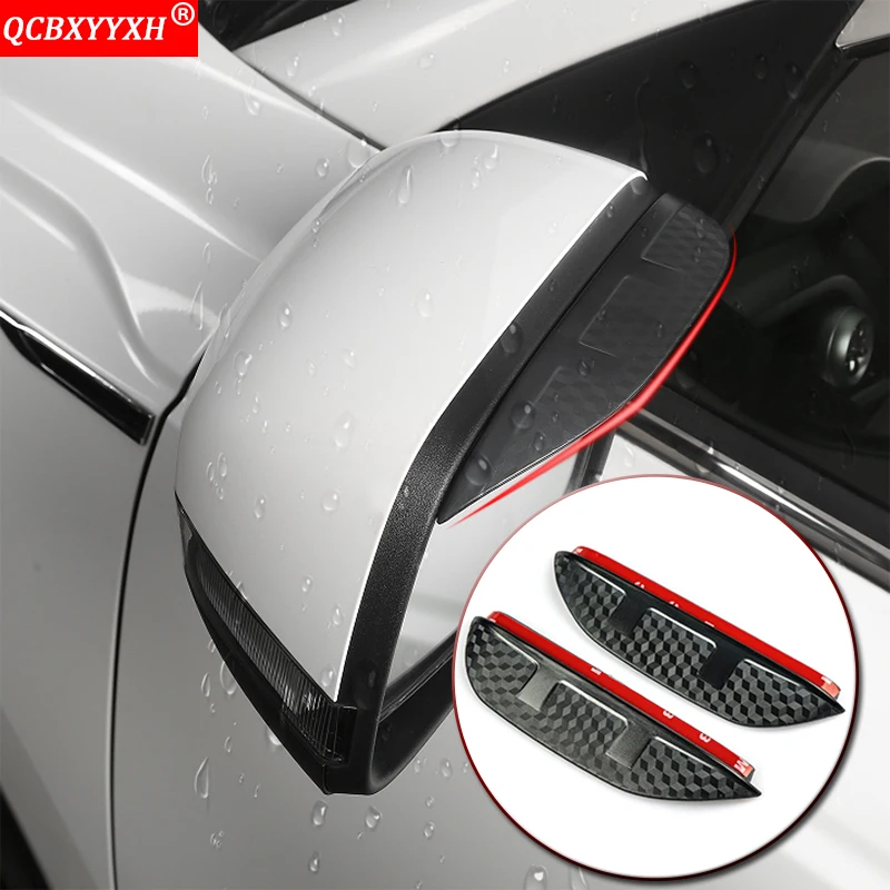 Купи Car Styling ABS Car Rearview Mirror Eyebrow Rain Gear Shield Anti-rain Cover For Great Wall Haval F7 F7X F5 H6 H7 H9 2016-2022 за 937 рублей в магазине AliExpress