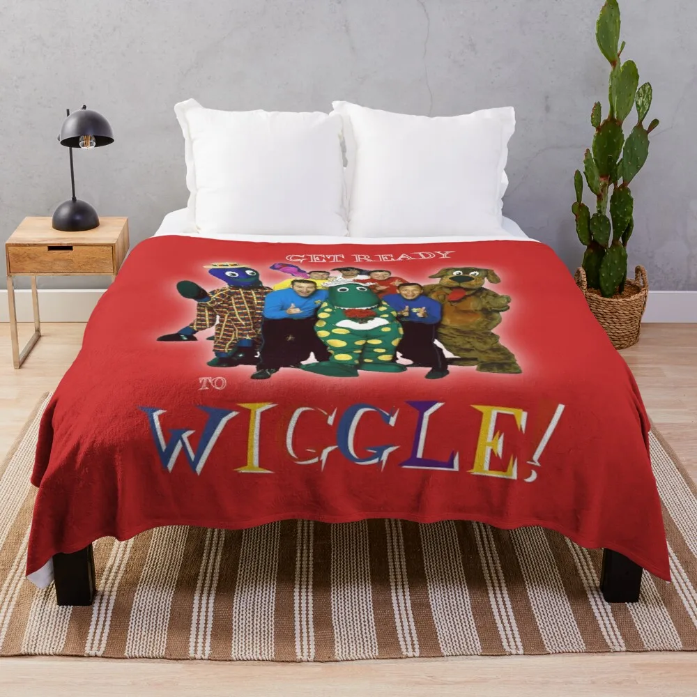 

The Wiggles-Get Ready To Wiggle! Throw Blanket Camping blanket flannel