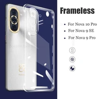 for huawei nova 10 pro hd transparent frameless case for nova 10 ultra slim phone cover for nova 10 pro hard pc protective cover
