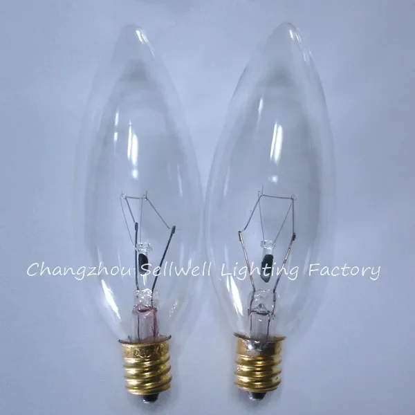 E12 лампа-свеча маленькая лампочка с винтовым цоколем лампа накаливания 220 В/40 Вт