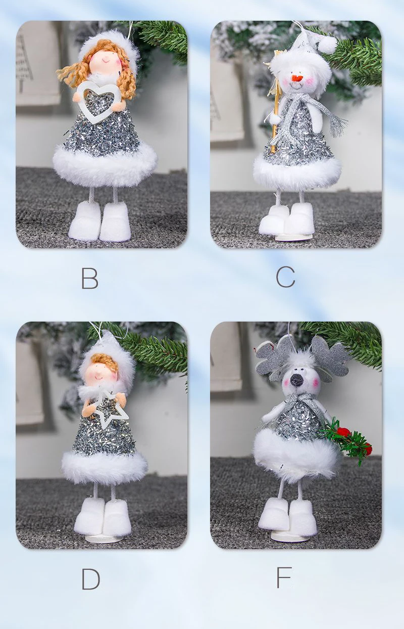 Рождественское платье с бахромой из ткани ангела подвесная рождественская