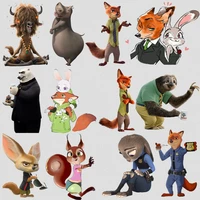 cute animal patch iron on transfer cartoon patches for kids clothing diy t shirt appliques zootopia heat transfer vinyl stickers