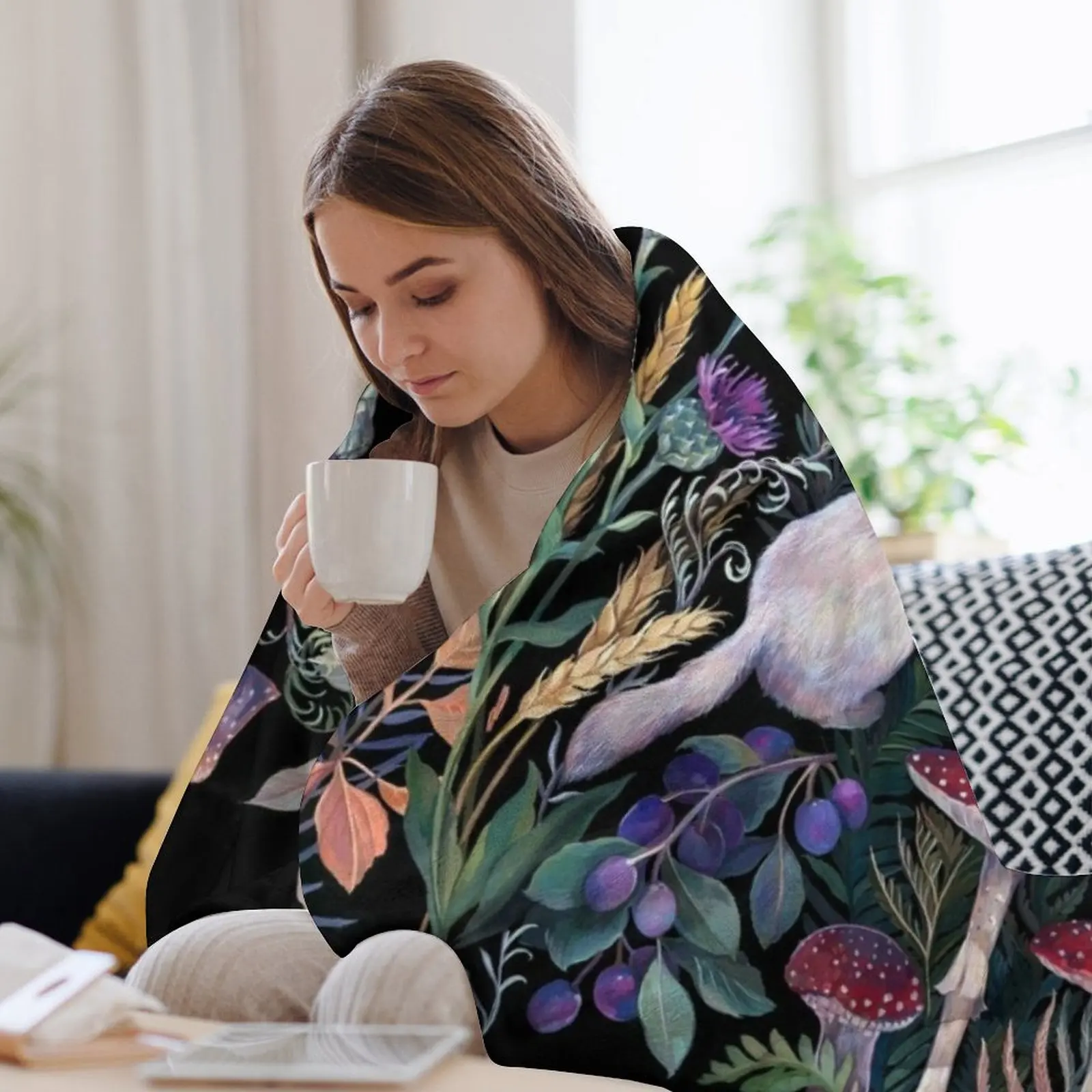 Белое одеяло Ermine декоративные одеяла и пледы для диванов