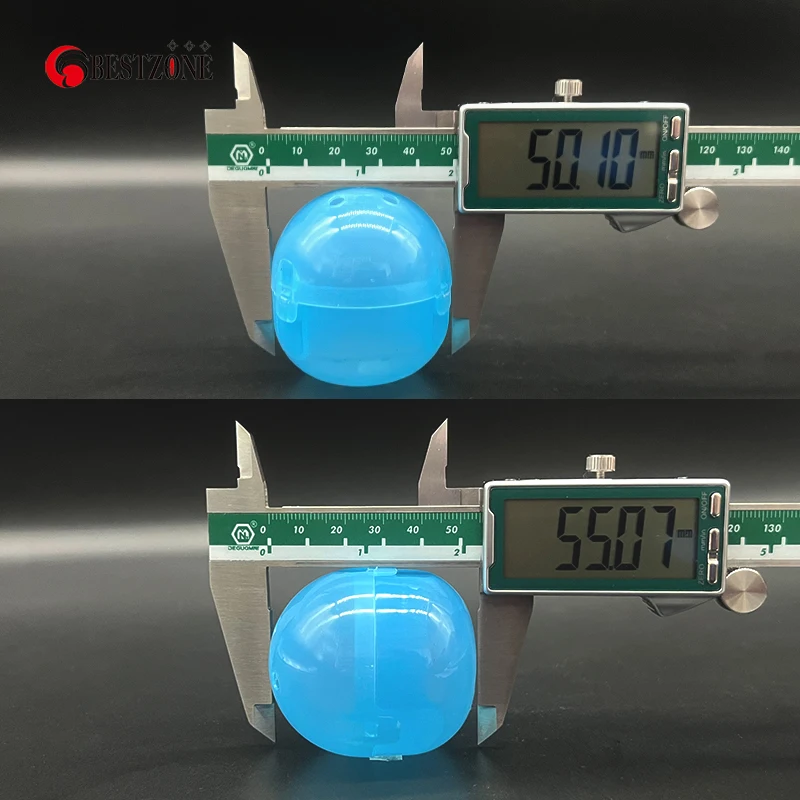 5 шт./упак. 50*55 мм 2*2 1 дюйма сочетающийся мяч цветной с прозрачными пластиковыми