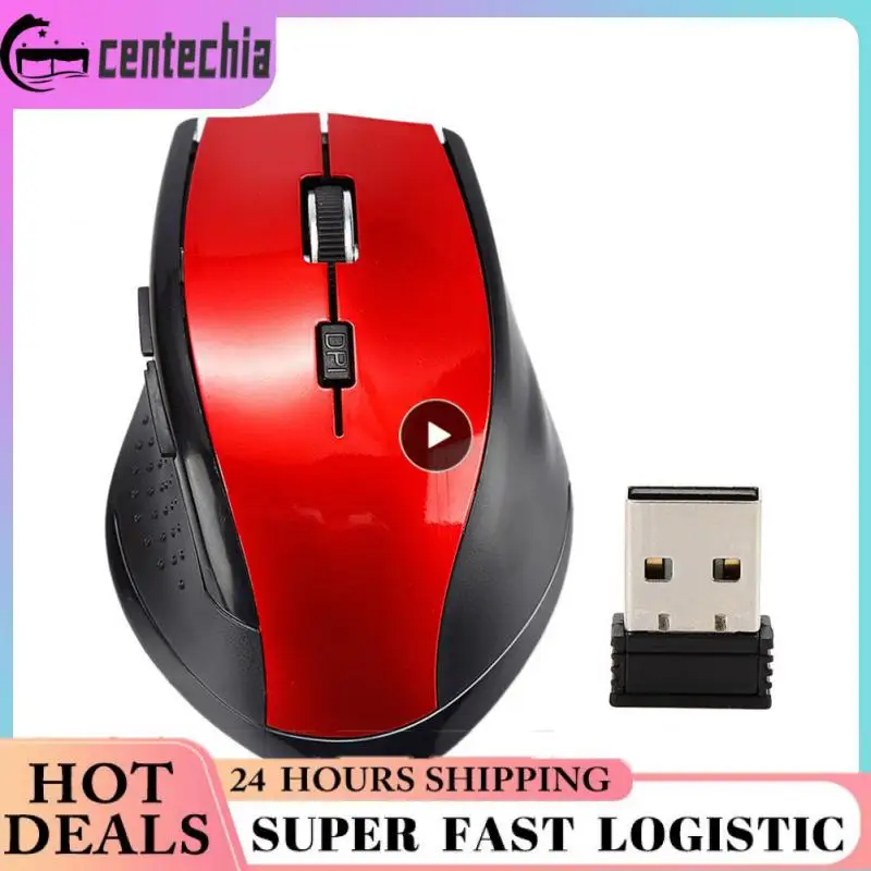 

2.4g Usb Mice 6 Keys Professional Optical Mouse Ergonomics 1200 Dpi Gaming Office Mouse For Computer Laptop Pc Macbook Portable
