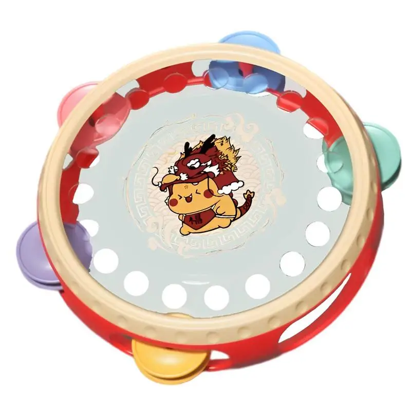 

Tambourine Toy Interesting Creative Drum Rattle Toy For Kids Musical Educational Baby Tambourine Toys For Boy Girl