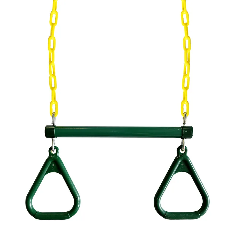 

Swing Heavy Duty Boom with Plastic Coated Chain and Steel Reinforced Moulded Rings Backyard Monkey Stick
