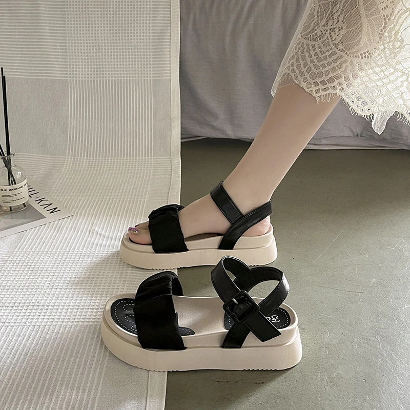 

Buckle Beach Slippers Women Platform Sandals new Summer Designers Chunky Wedges Shoe Woman High Gladiator Sport Sandalias