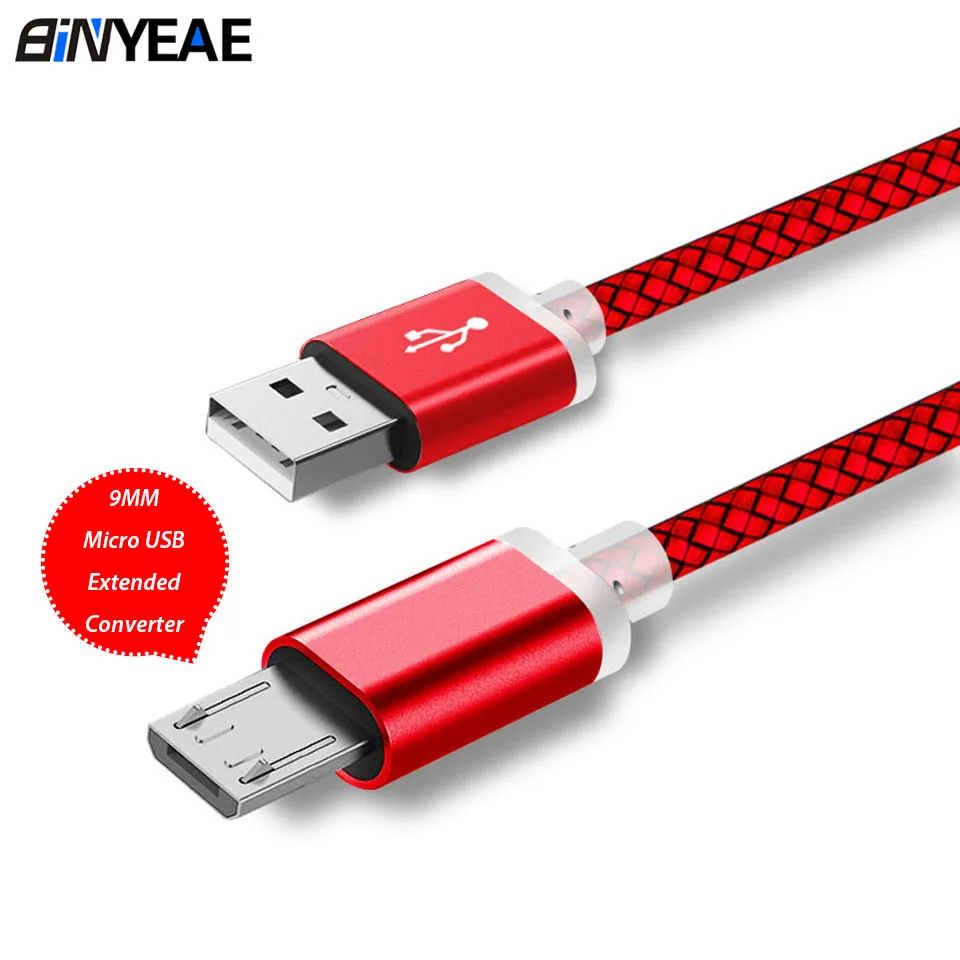 9 мм Micro USB кабель с длинным штекером шнур для зарядки провод Blackview A60 A7 Bv5500 Zoji Z8 Oukitel