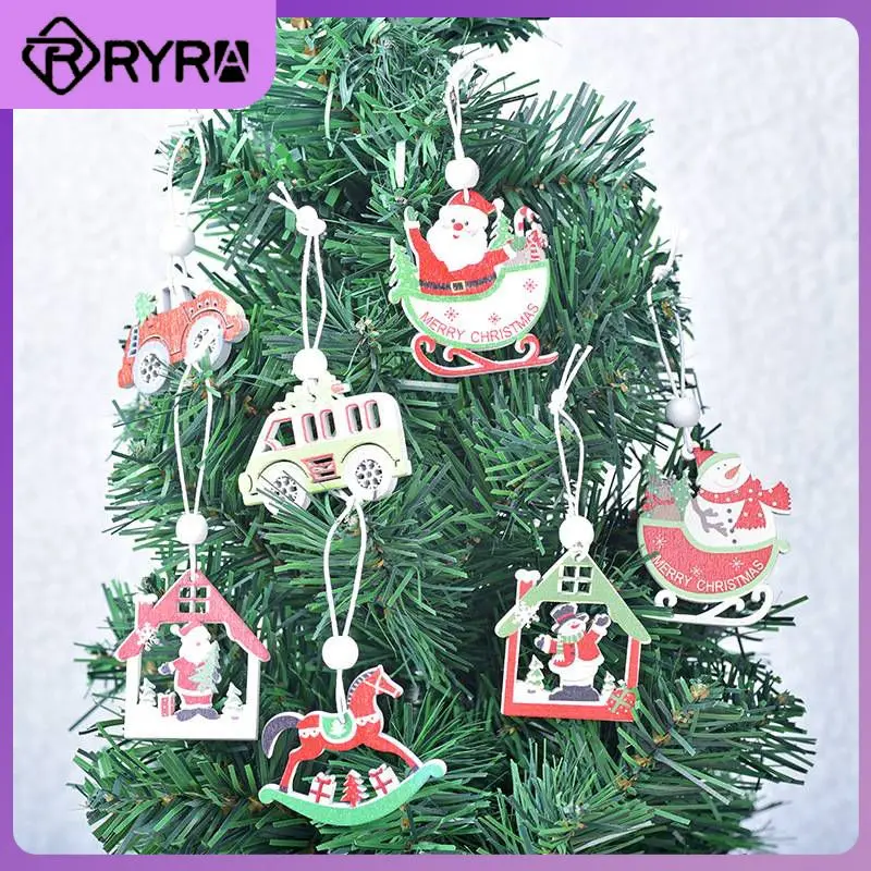 

Hemp Rope Wooden Diy Pendants Easily Hung On The Christmas Tree Christmas Tree Pendant Decoration. Navidad Gifts 13.5x13.5x1.5cm