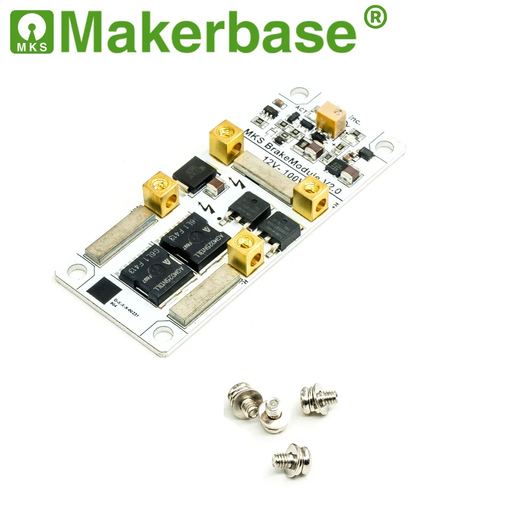 Фото Модуль торможения двигателя MKS BrakeModule V2.0 - поглощение обратных электромагнитных пульсаций и фиксация / защита от перегрузок по мощности при замедлении двигателя №1