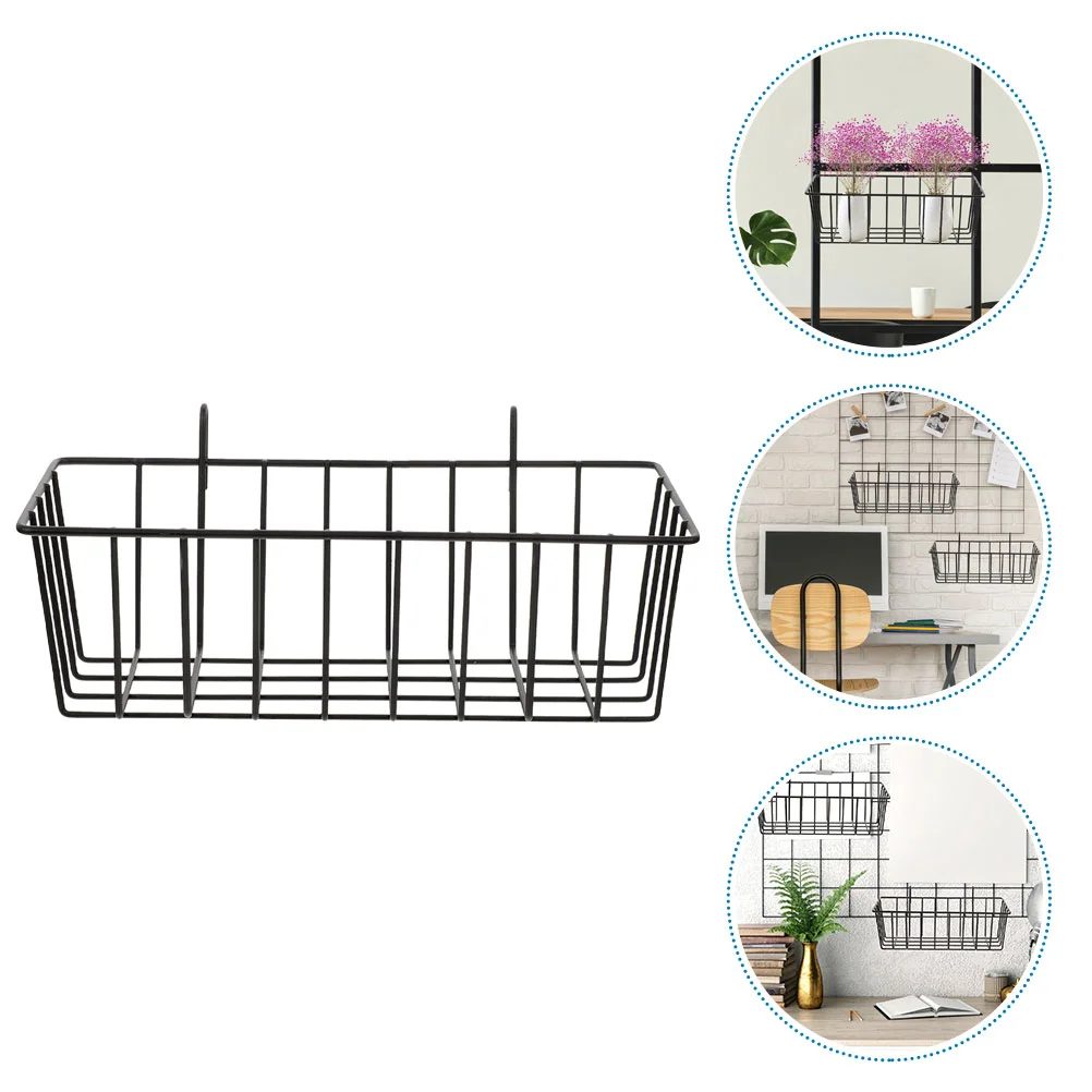 

Decorative Storage Baskets Wall Hanger Bathroom Metal Rack Kitchen Toiletries Organizer Small Hanging Iron Holder Shower