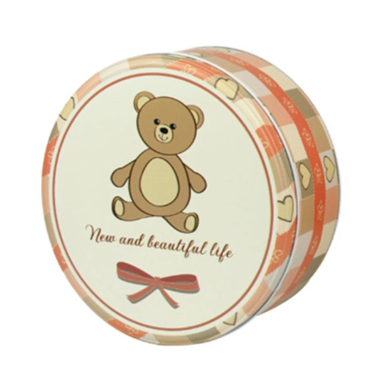 

Коробка для печенья, портативная круглая фотография, коробка для упаковки тортов, Подарочная коробка для шоколада, конфет, жестяная коробка...