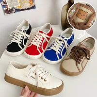canvas shoes female big head ugly cute sneakers summer new women flat shoes red student lace up casual shoes cheap flats mujer