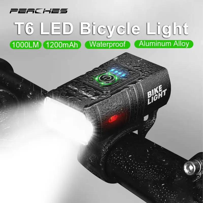 

Передний светодиодный фонарь T6 для велосипеда, зарядка через USB, освесветильник для горных дорог, велосипедный фонарь, велосипедные аксессу...