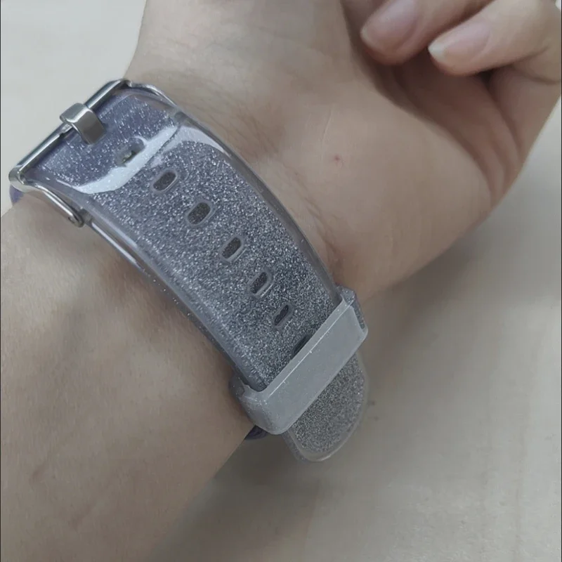 Эстетический модный красочный желейный силиконовый браслет для Apple Watch 9 8 7 6 5 4 3 2 1