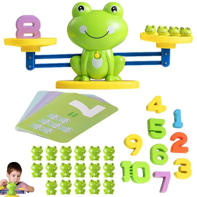 

Frog Counting Toys Frog Balance Cool Math Game Montessori Cool Toys Educational With Frog Scale Cards Balancing Numbers For Kids