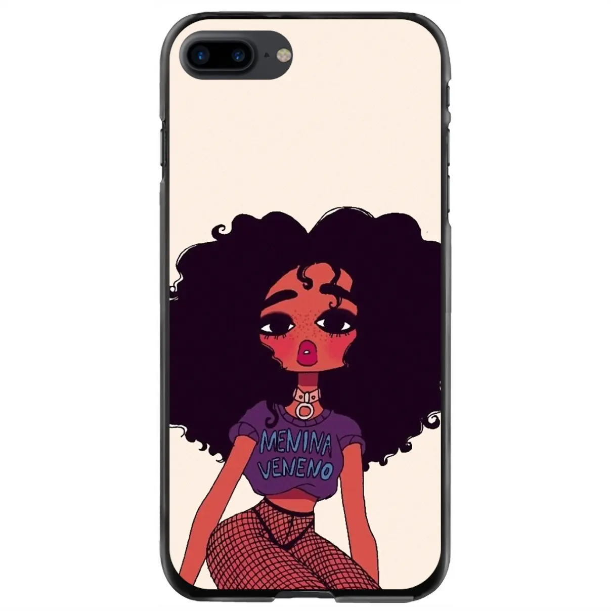 

Hard Phone Bag Case For iPhone 11 12 13 14 Pro MAX Mini 5 5S SE 6 6S 7 8 Plus 10 X XR XS 2bunz Melanin Poppin Aba