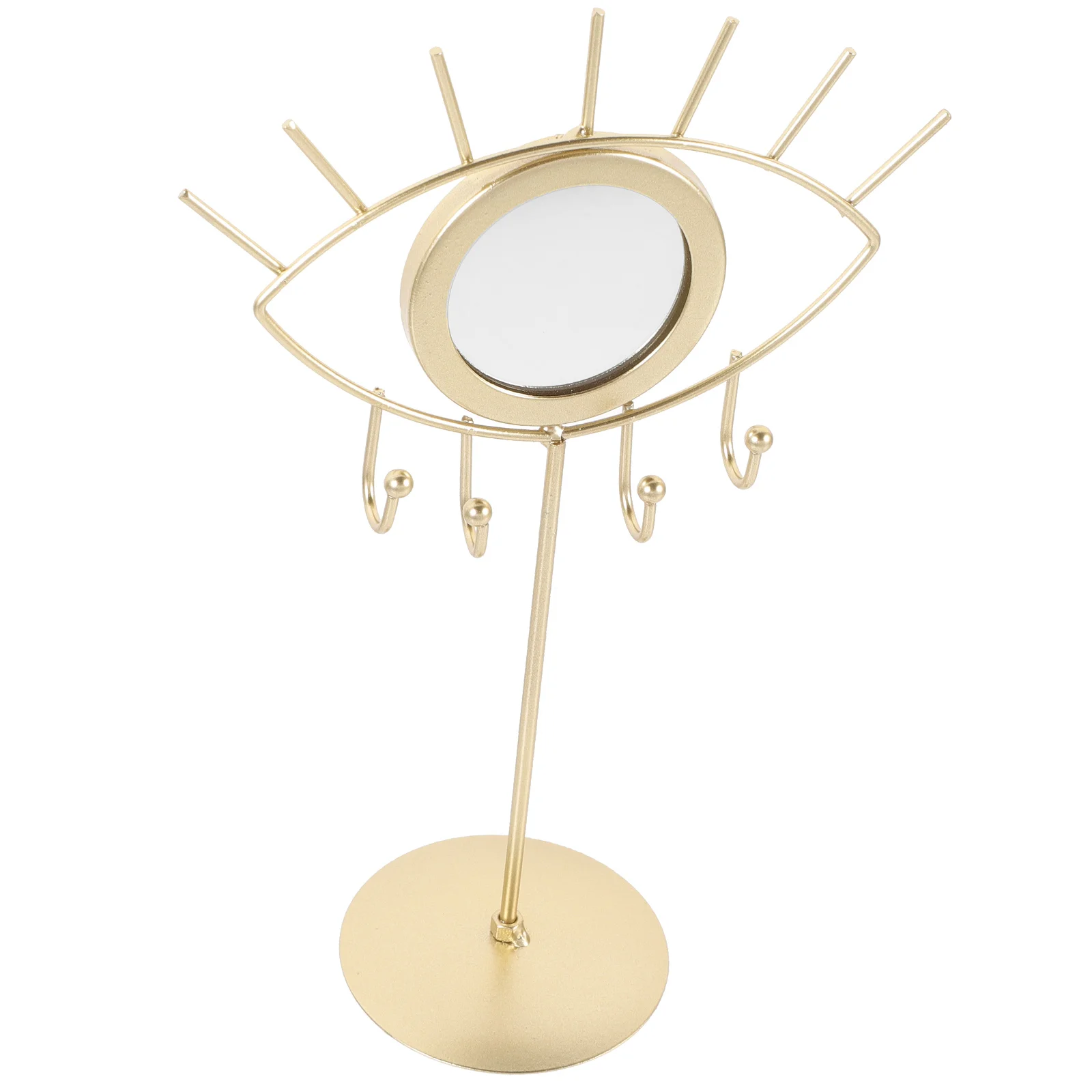 

Hooks Earrings Shelf Simple Jewelry Rack Eye Holder Iron Jewery Tower Accessories Storage