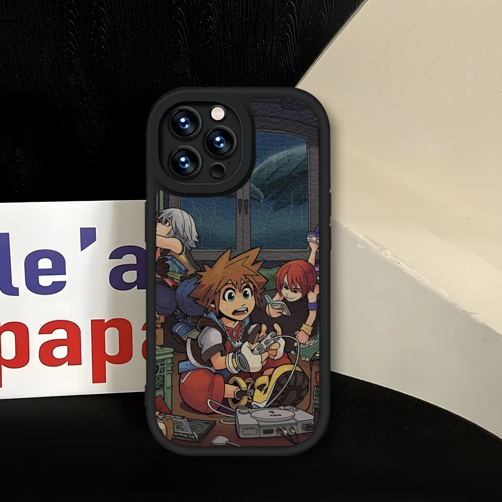 Фото Чехол для телефона Kingdom Hearts силиконовый мягкий черный для IPhone 13 14 16 15 12 11 Pro Max Mini Xs Xr Plus SE2020 кожаный чехол №3