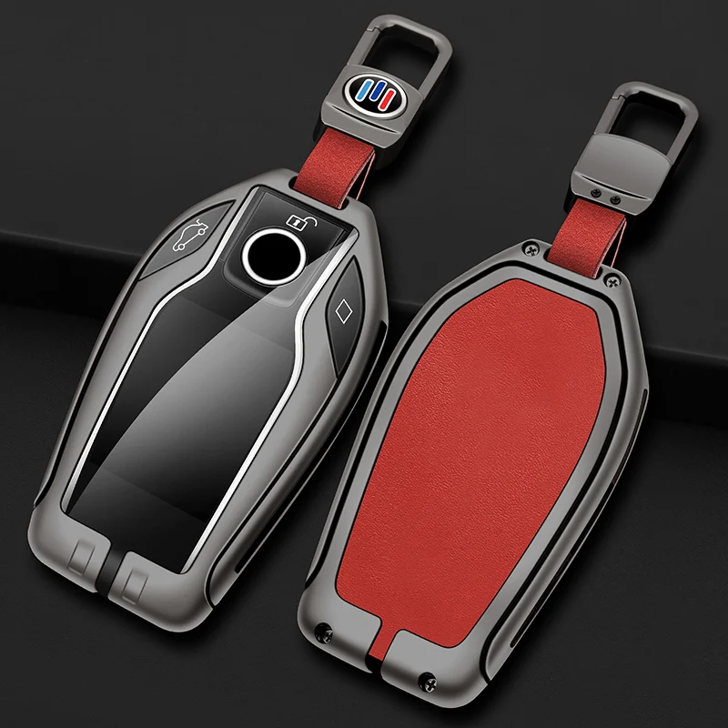 

Zinc Alloy+TPU+Leather Car Remote Key Bag For BMW 5 7 Series G11 G12 G30 G31 G32 I12 I15 G01 G02 G05 G07 X3 X4 X5 X7 LED Display