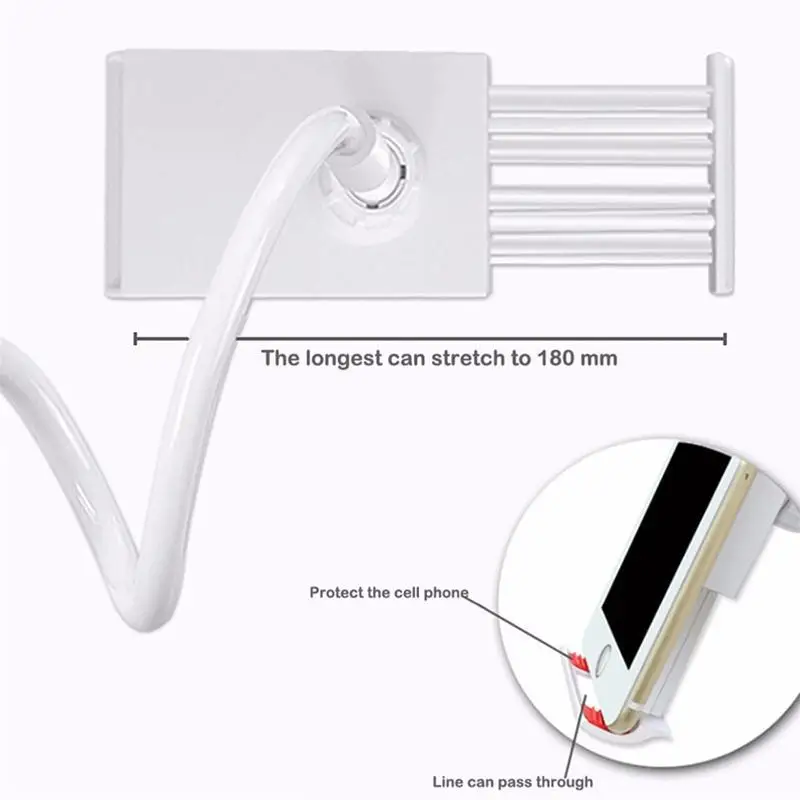 flexible 360 clip universal phone holders tablet bracket mobile phone holder lazy bed desktop bracket tablet holder mount stand free global shipping